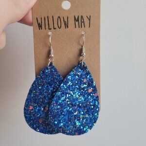 Willow May Cobalt Blue Confetti Earrings